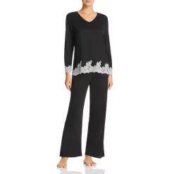 Best Pirce ⌛ Natori Luxe Shangri-La Pajama Set Black 💯 -Natori Shop unnamed file 189