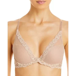 New ๐ Natori Feathers Contour Plunge Bra Cinnamon ๐ฅฐ