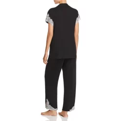 Budget 👏 Natori Luxe Shangri-La Cropped PJ Set Black/cocoon 💯 -Natori Shop unnamed file 191