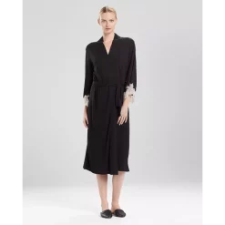 New 🌟 Natori Luxe Shangri-La Robe Black 🎉 -Natori Shop unnamed file 230