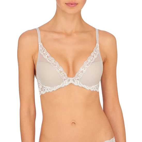 Discount 👏 Natori Feathers Contour Plunge Bra Ribbon Pink/peach Pink 😀 4 Discount 👏 Natori Feathers Contour Plunge Bra Ribbon Pink/peach Pink 😀 - Image 2