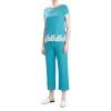 Cheapest ✔️ Natori Luxe Shangri-La Pajama Set Heather Vivid Teal 🔥 -Natori Shop unnamed file 236