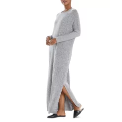 Coupon 🥰 Natori Ulla Brushed Knit Lounger 👗 Dress Heather Grey 🌟