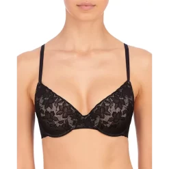 Deals 👍 Natori Sheer Glamour Contour Underwire Bra Black/cafe ✔️