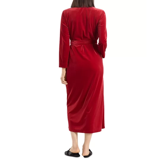 Hot Sale ๐ Natori Natalie Velvet Robe Brocade Red ๐ 4 Hot Sale ๐ Natori Natalie Velvet Robe Brocade Red ๐ - Image 2