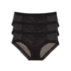 Best reviews of 🎉 Natori Escape Girl Brief, Pack Of 3 Black/café/rose Beige 🤩