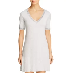 Outlet 🔥 Natori V-Neck Sleepshirt Heather Blue 🎉