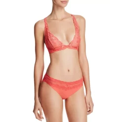 Discount 💯 Natori Feathers Wireless Convertible Bralette & Bliss Perfection V-Kini Grape Ice ✨