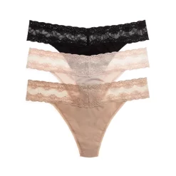 Buy 👍 Natori Bliss Perfection 🩴 Thongs, Set Of 3 Str/cl/blk 💯 -Natori Shop unnamed file 435