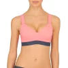 Best Sale 🎉 Natori Dynamic Convertible Medium-Impact Sports Bra Conch Shell/ash Navy 🌟