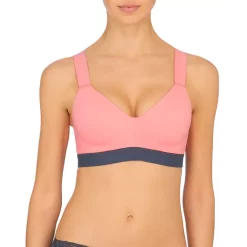Best Sale 🎉 Natori Dynamic Convertible Medium-Impact Sports Bra Conch Shell/ash Navy 🌟