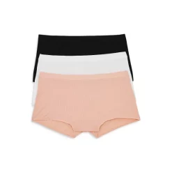 Best Pirce 🎉 Natori Limitless Boyshorts, Set Of 3 Black/white/rose 🌟
