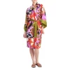 Brand new ⌛ Natori Ikebana Printed Satin Robe Purple Multi ❤️ -Natori Shop unnamed file 577