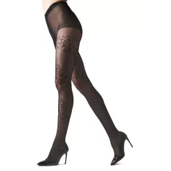 Deals ⌛ Natori Leopard-Mix Sheer Tights Black 😀