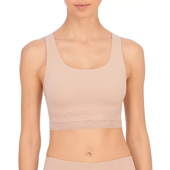 Brand new 🔔 Natori Bliss Perfection Lace Trim Bralette Cafe 🔥 3 Brand new 🔔 Natori Bliss Perfection Lace Trim Bralette Cafe 🔥