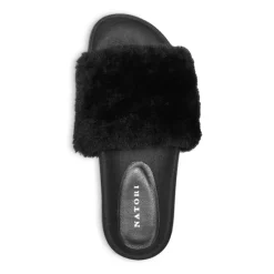 Wholesale 😉 Natori 👩 Women's Habit Shearling Slide Slippers Black 👏 8 Wholesale 😉 Natori 👩 Women's Habit Shearling Slide Slippers Black 👏 -Natori Shop unnamed file 756