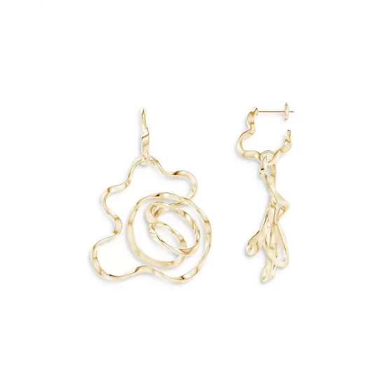 Best Pirce ๐งจ Natori 14K Yellow Gold Large Sakura Hoop Earrings ๐ 4 Best Pirce ๐งจ Natori 14K Yellow Gold Large Sakura Hoop Earrings ๐ - Image 3