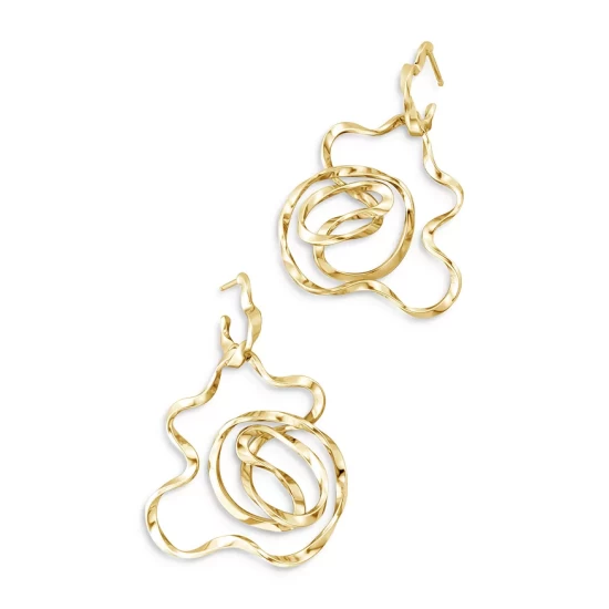 Best Pirce ๐งจ Natori 14K Yellow Gold Large Sakura Hoop Earrings ๐ 5 Best Pirce ๐งจ Natori 14K Yellow Gold Large Sakura Hoop Earrings ๐ - Image 4