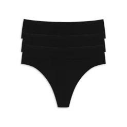 Best deal ✨ Natori Bliss Flex 🩴 Thongs, Set Of 3 Black 🌟